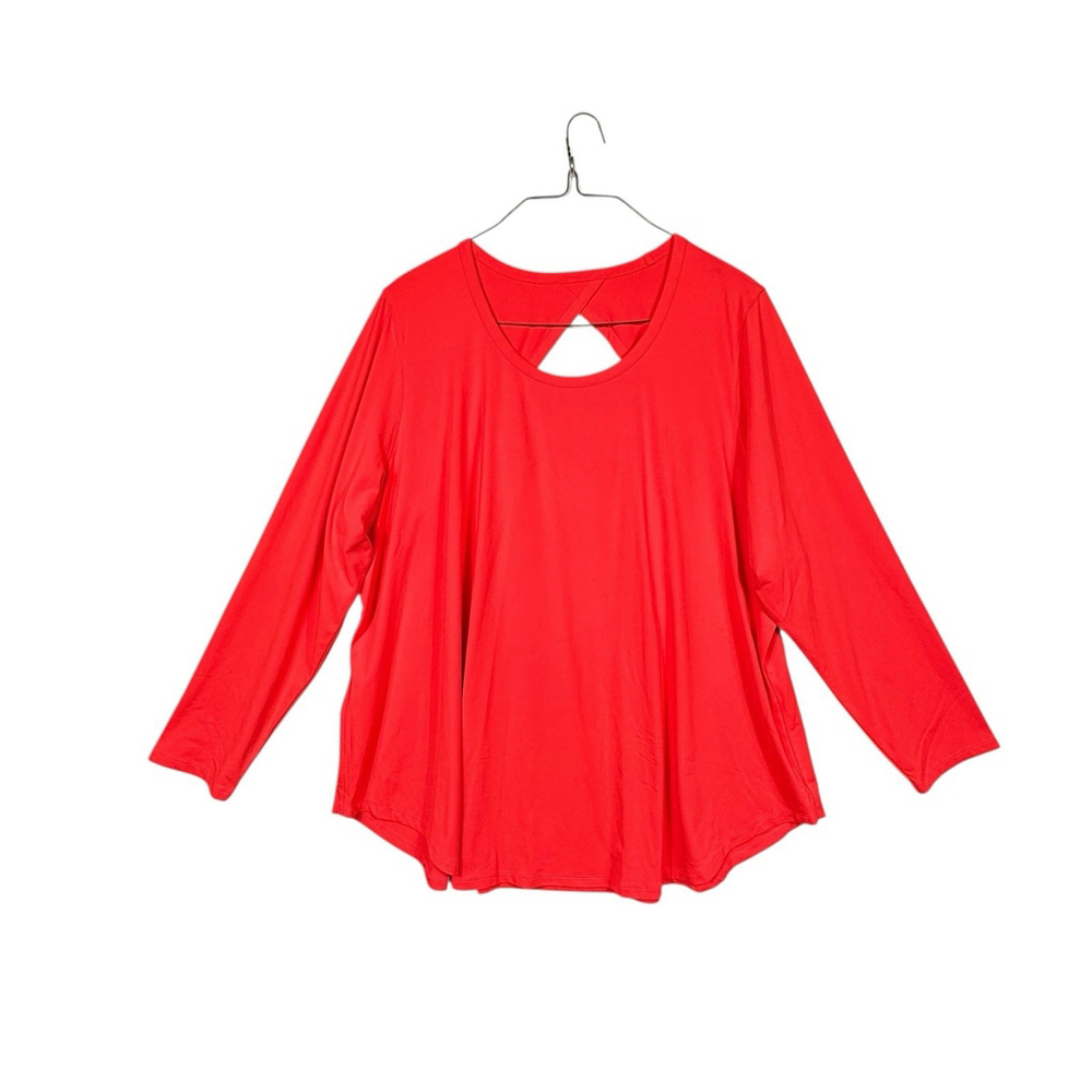 Livi Lane Bryant 3/4 Sleeve Open Back Athletic Shirt Plus size 30/32